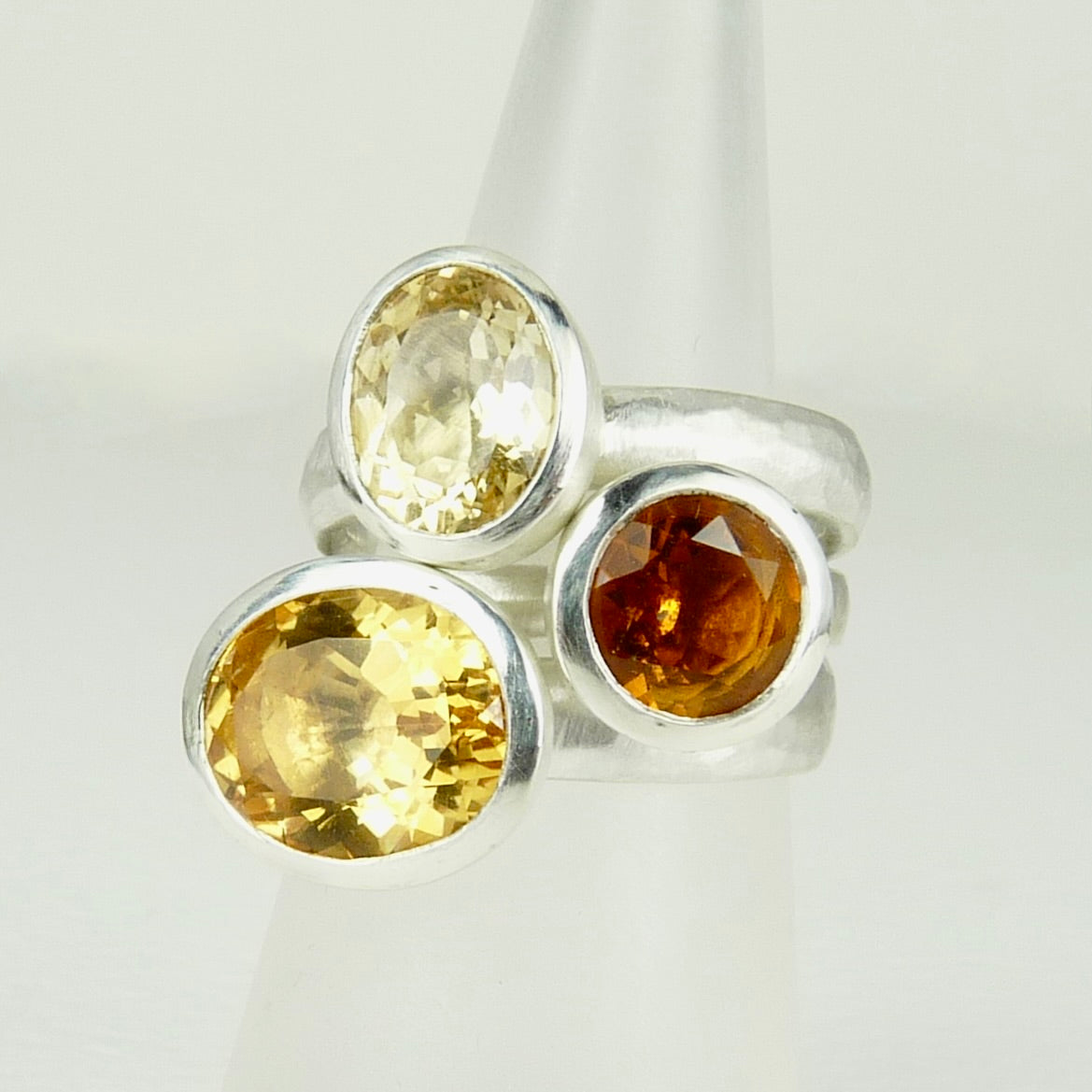 Medium Oval Citrine Cup Ring