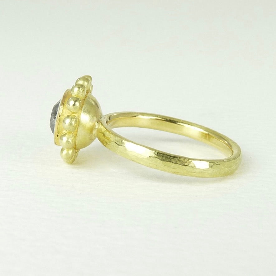 Salt And Pepper Diamond Courtesan Ring