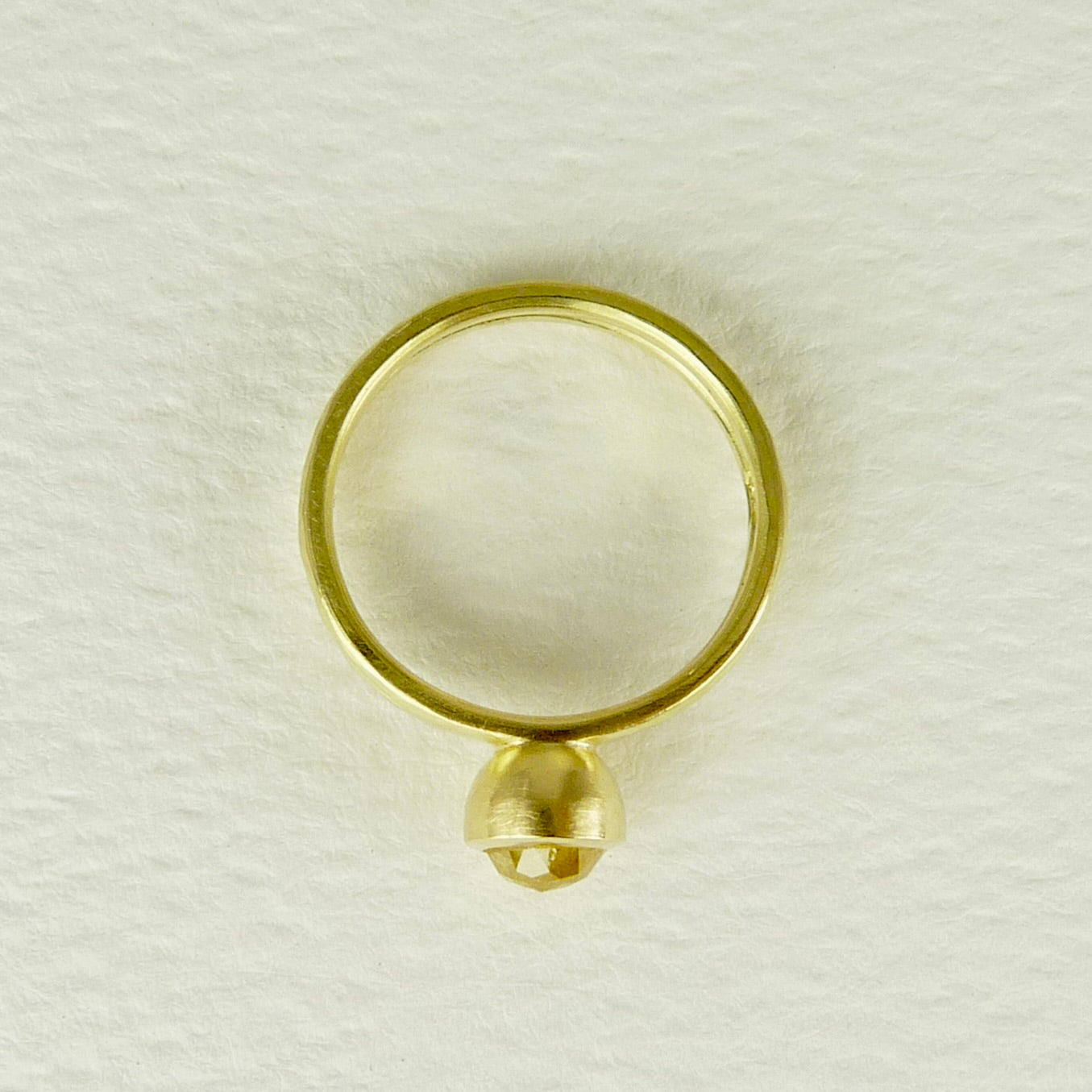 Sunshine Yellow Diamond Gold Ring