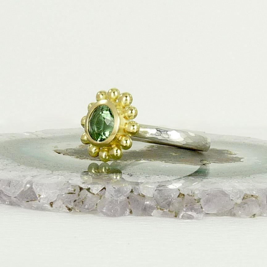Mint Tourmaline Courtesan Ring