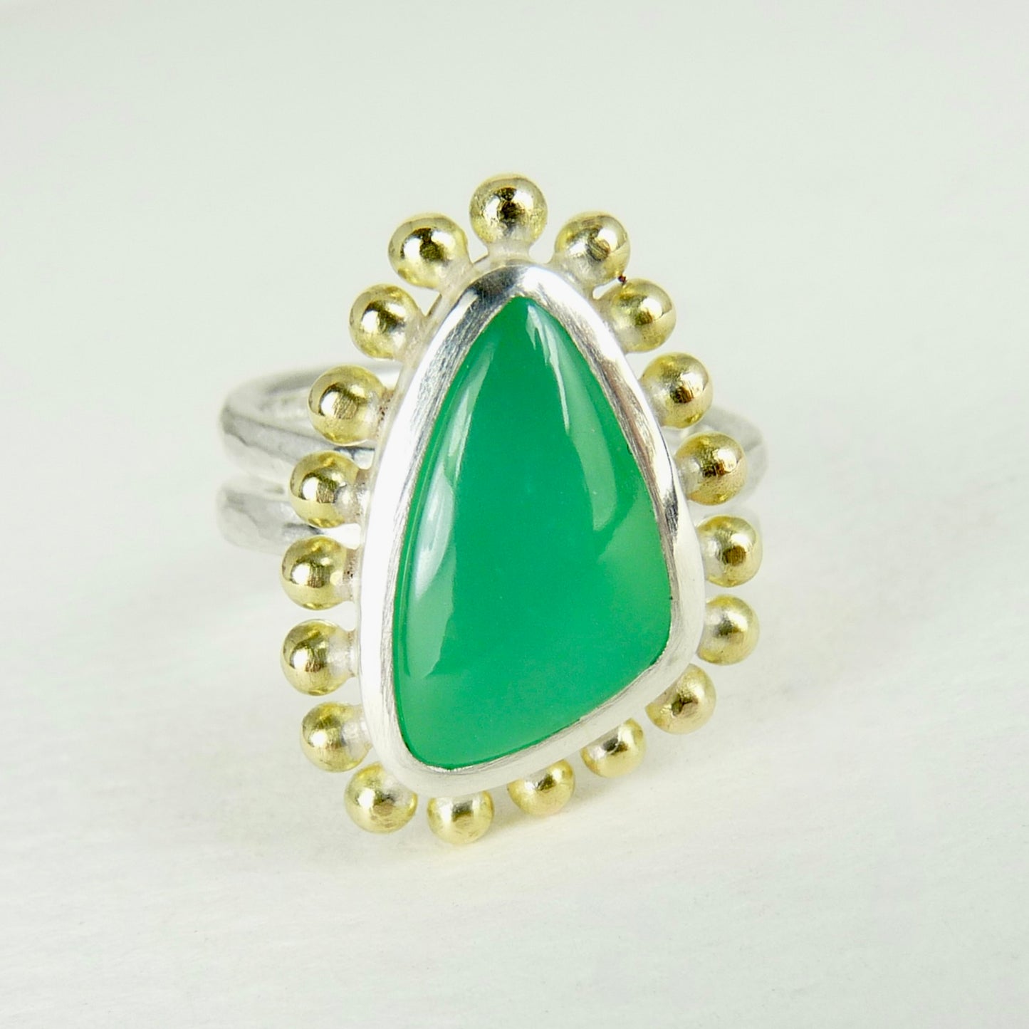 Chrysoprase Courtesan ring
