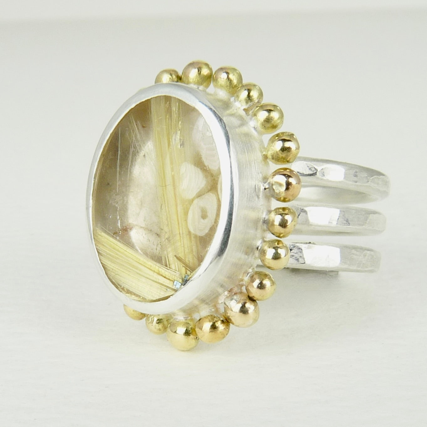 Rutilated Quartz Courtesan Ring