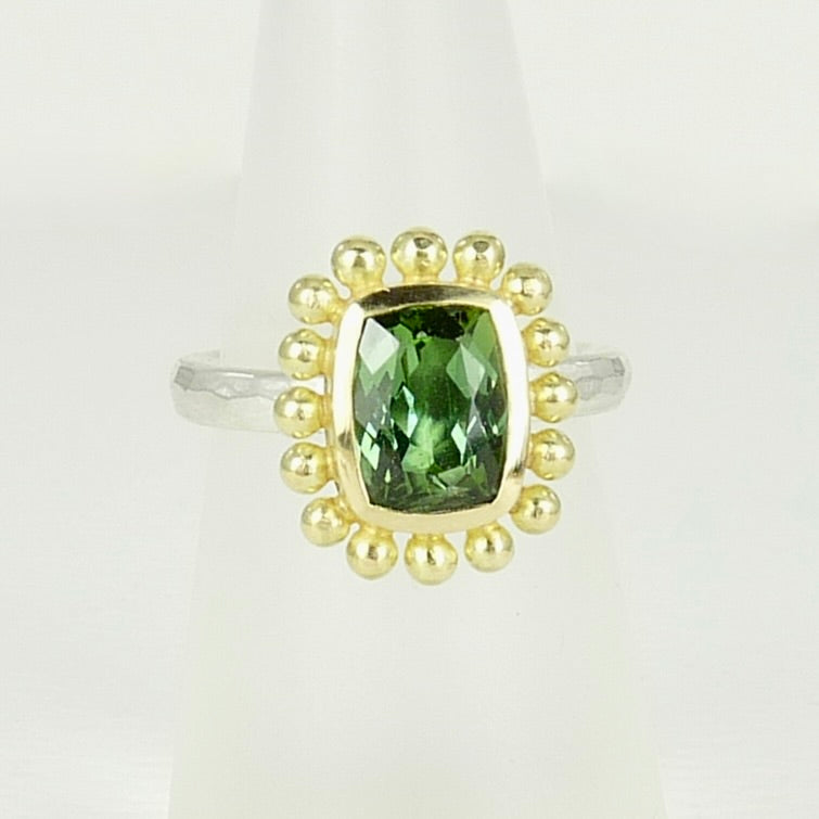 Green Tourmaline Courtesan Ring