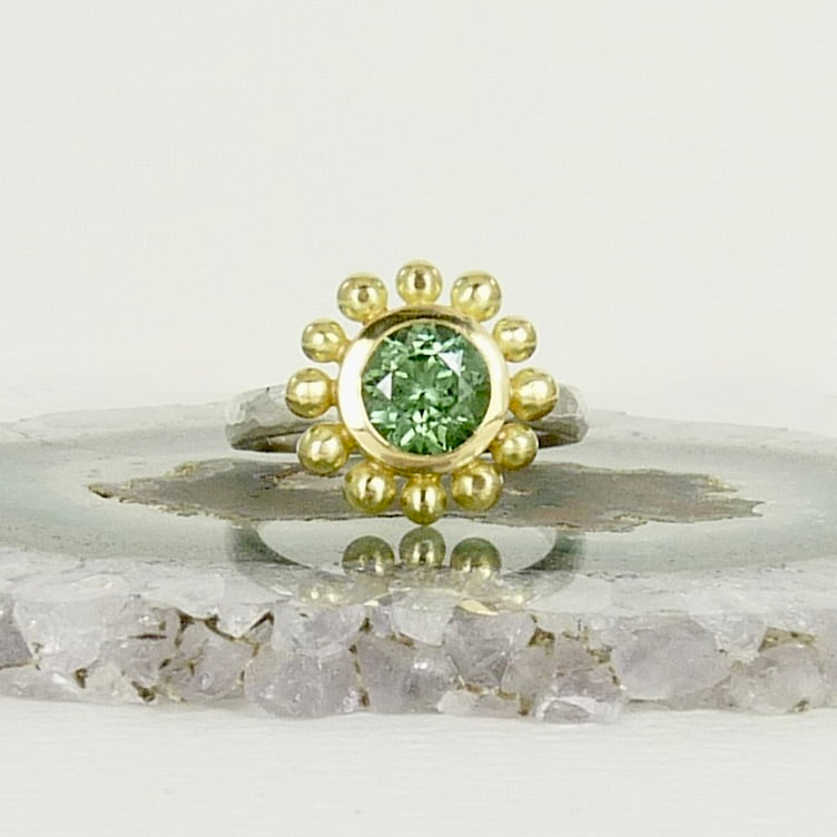 Mint Tourmaline Courtesan Ring