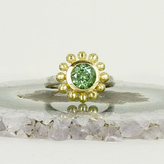 Mint Tourmaline Courtesan Ring