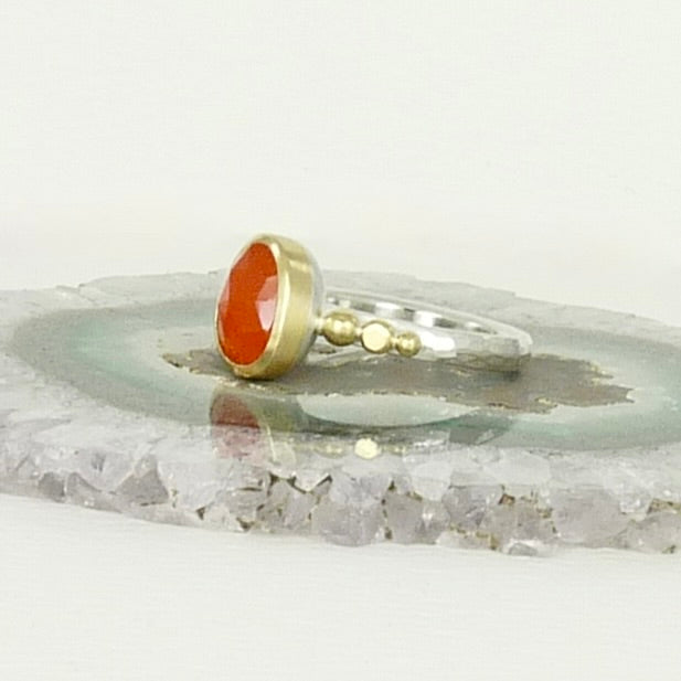 Carnelian Granulation Ring