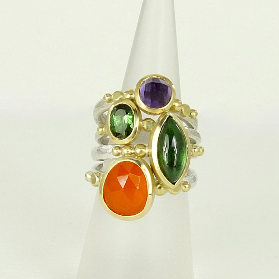 Carnelian Granulation Ring