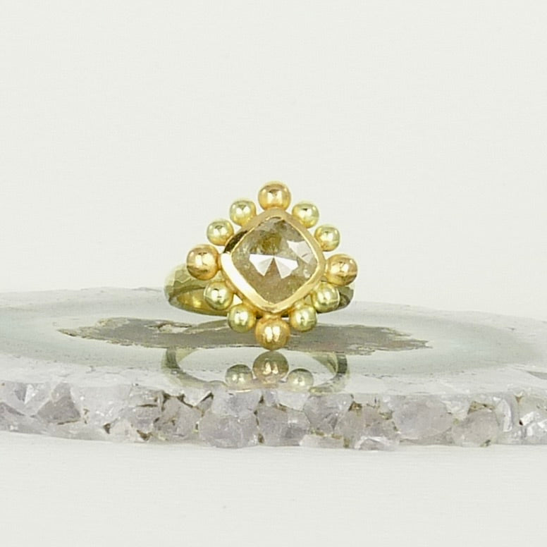 Yellow Diamond Courtesan Ring
