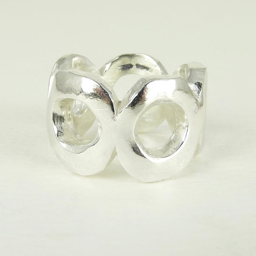 Chunky Silver Circles Ring