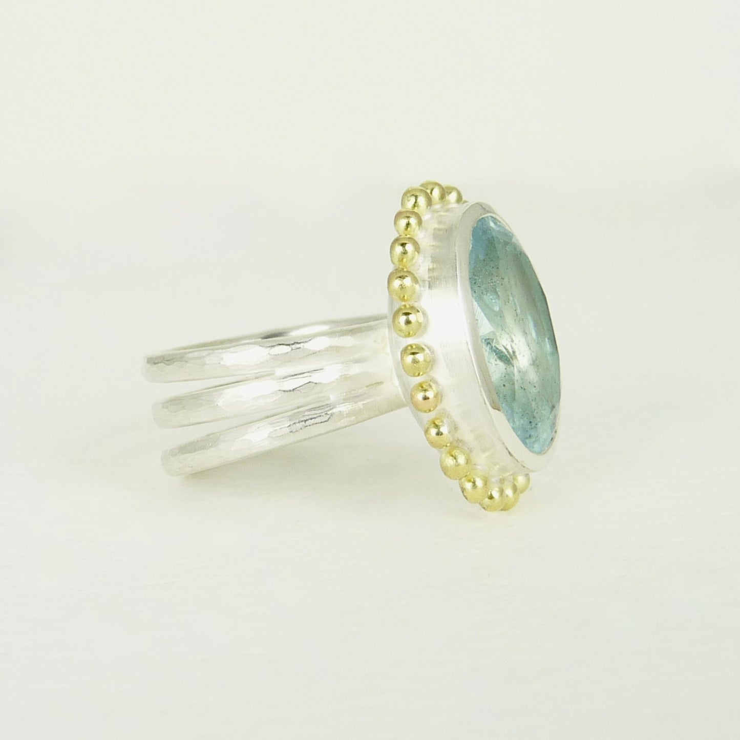 Aquamarine Courtesan Ring