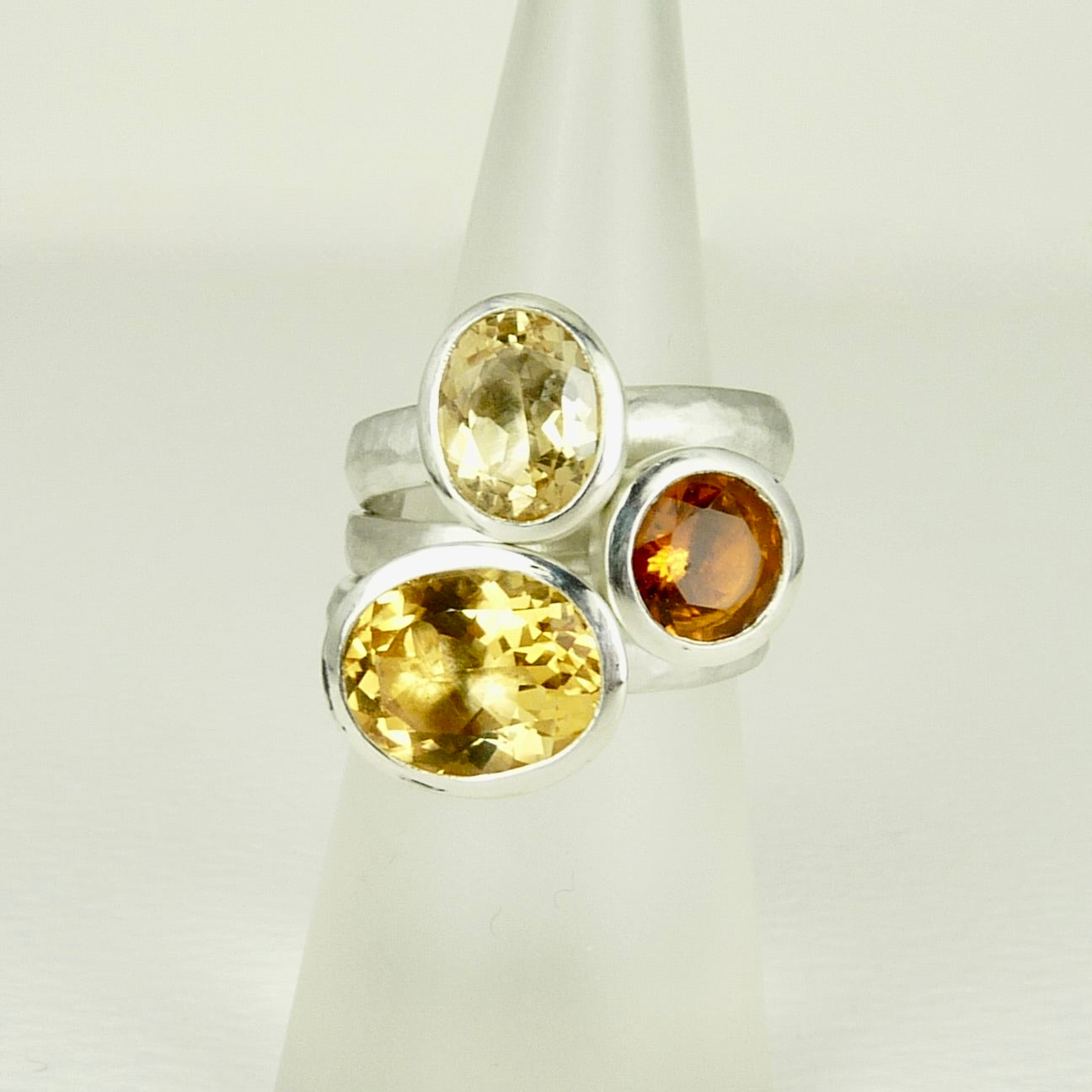 Medium Oval Citrine Cup Ring