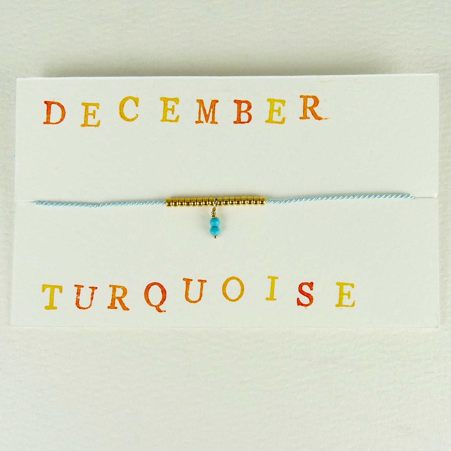 December Birthstone Bracelet, Turquoise