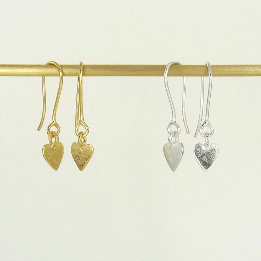 Delicate Heart Drop Earring