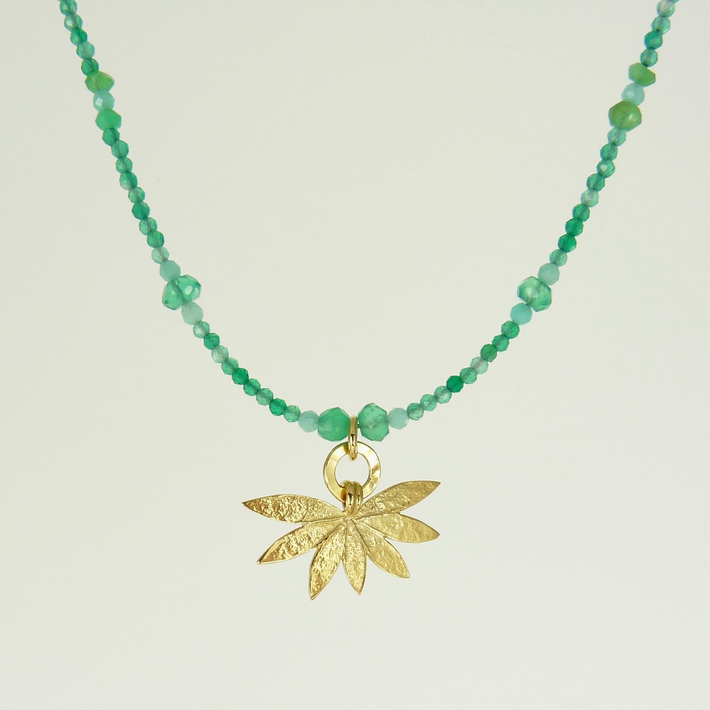 Bejewelled Lotus Flower Necklace