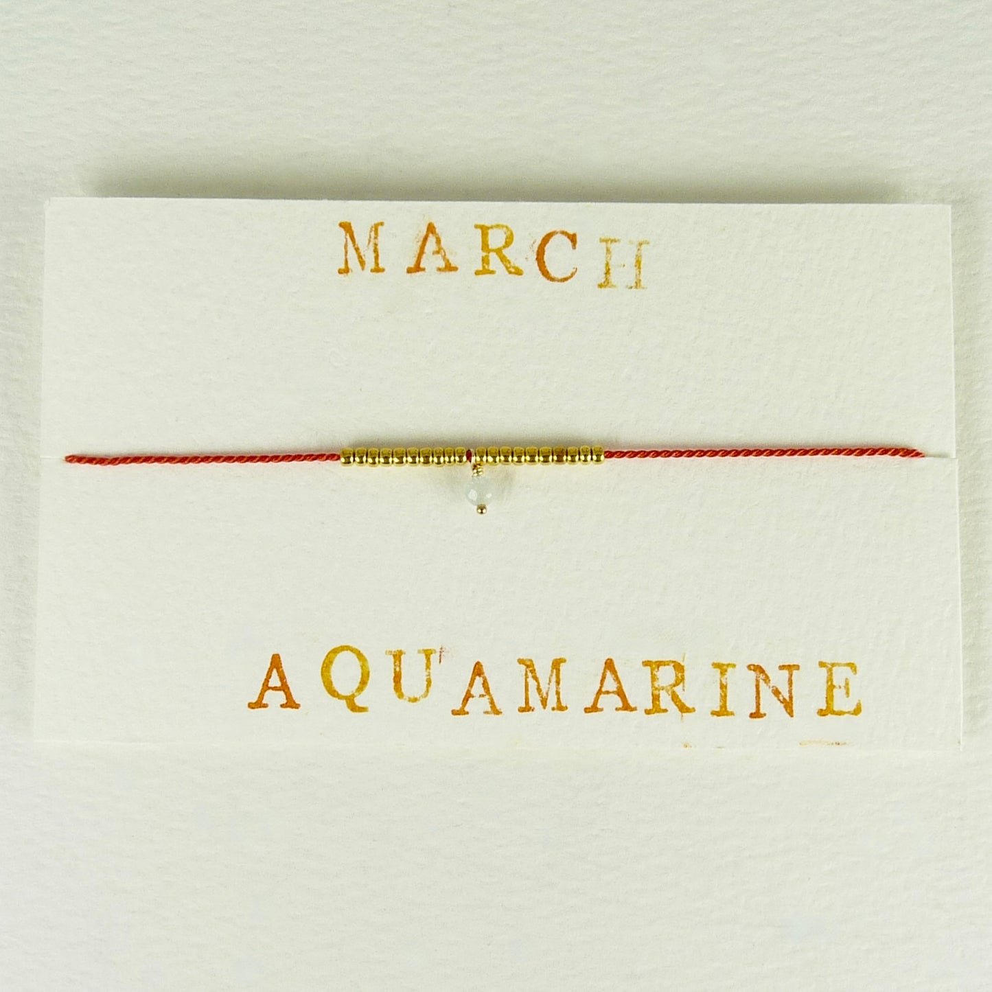 March Birthstone Bracelet, Aquamarine