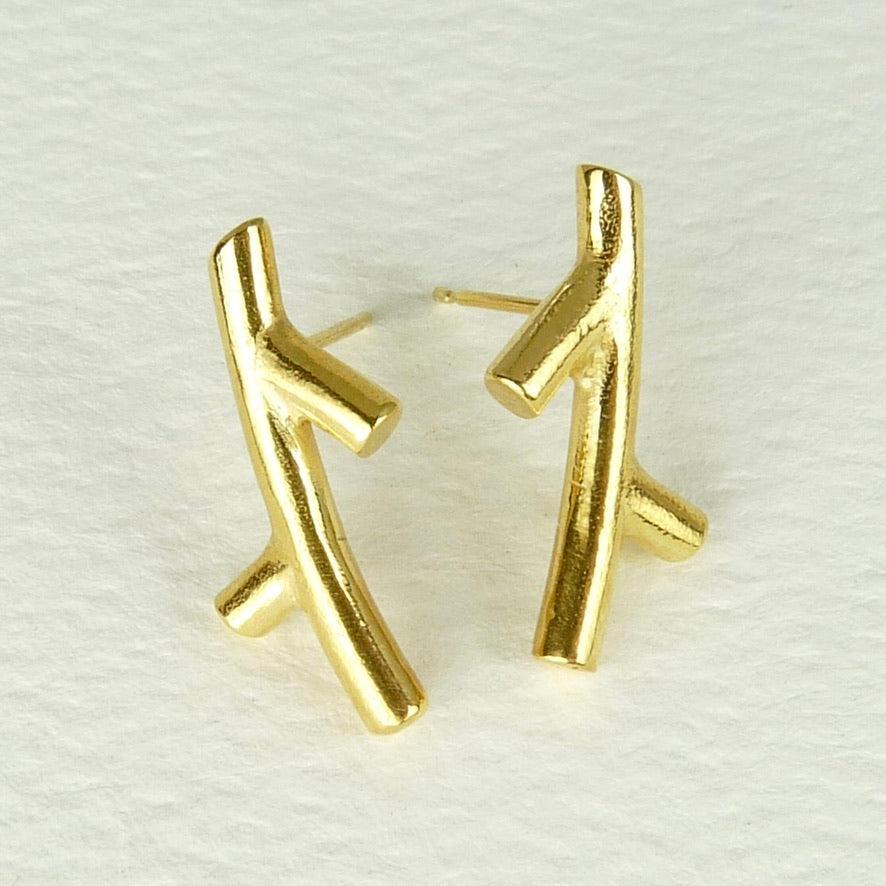 Olive Branch Stud Earrings