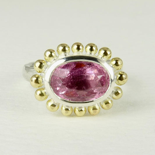 Pink Tourmaline Courtesan Ring