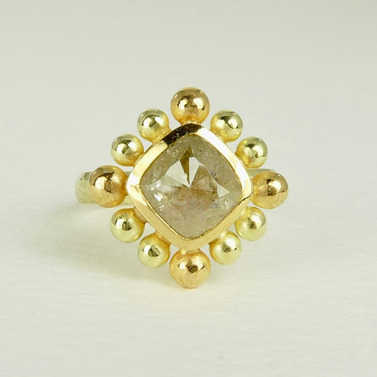 Yellow Diamond Courtesan Ring