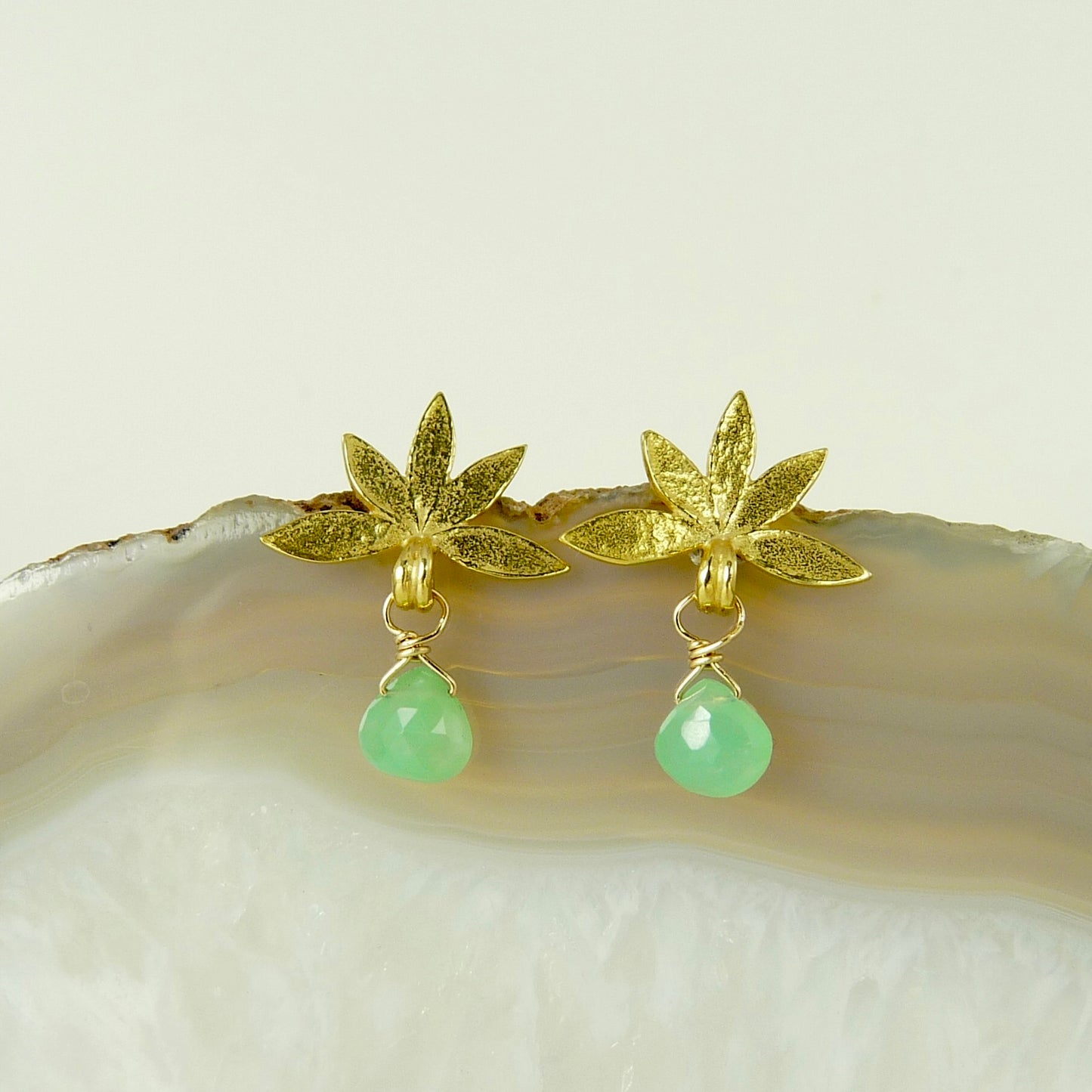 Lotus Drop Earring