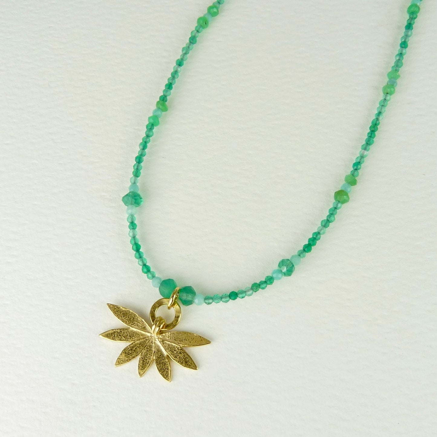 Bejewelled Lotus Flower Necklace