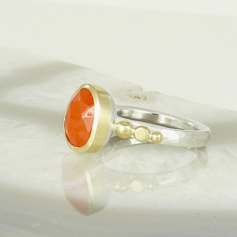 Carnelian Granulation Ring