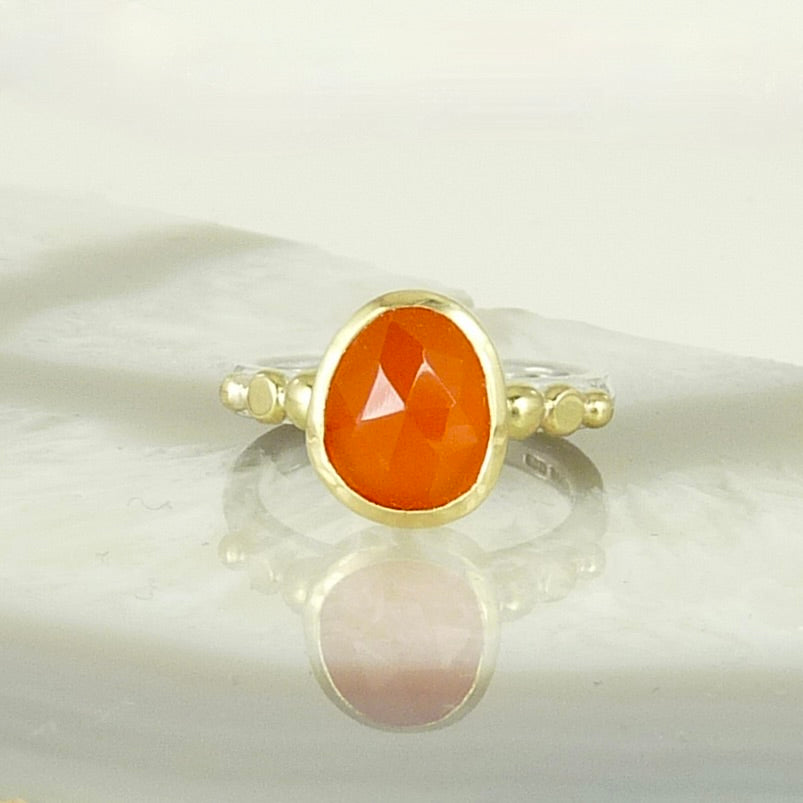 Carnelian Granulation Ring