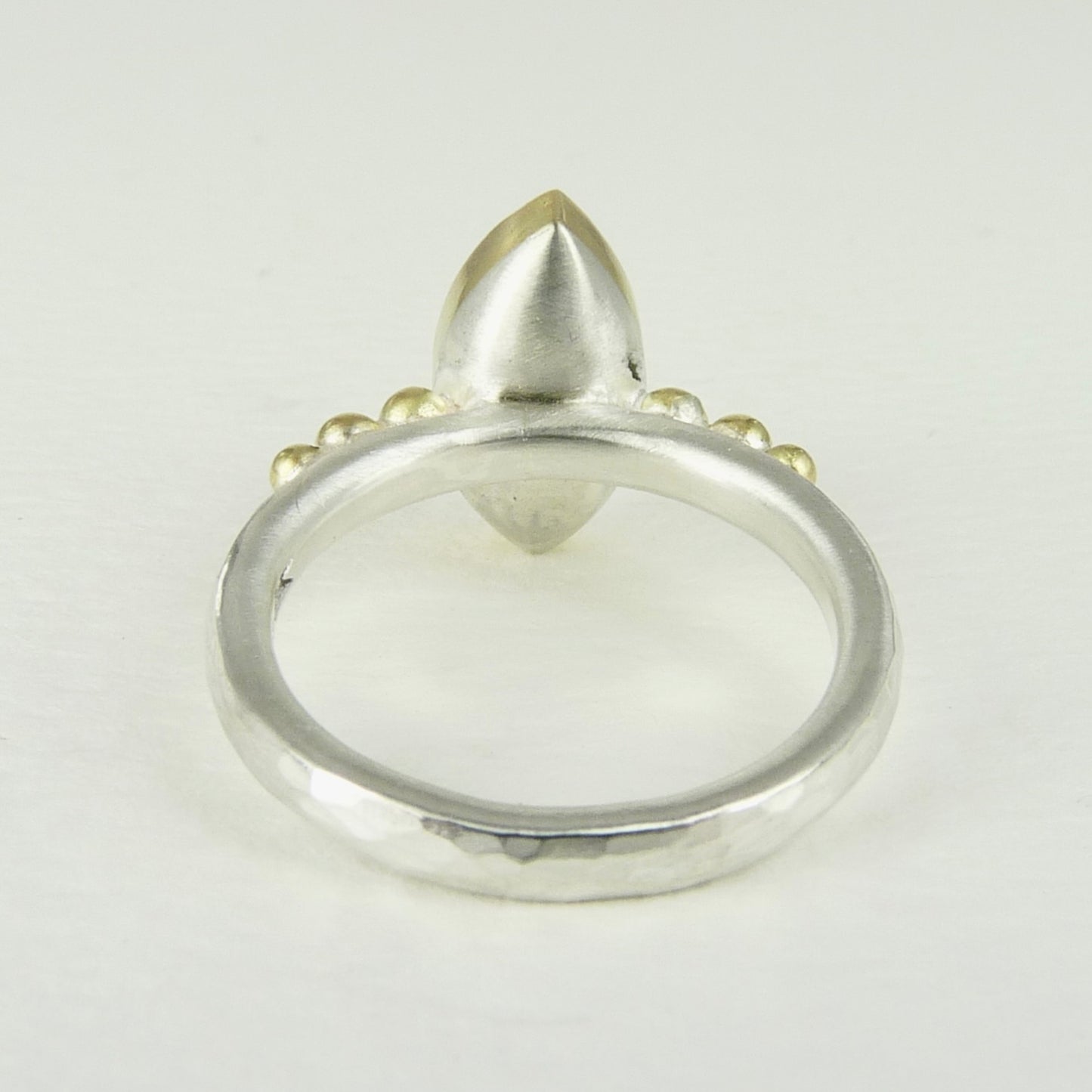 Green Tourmaline Granulation Ring