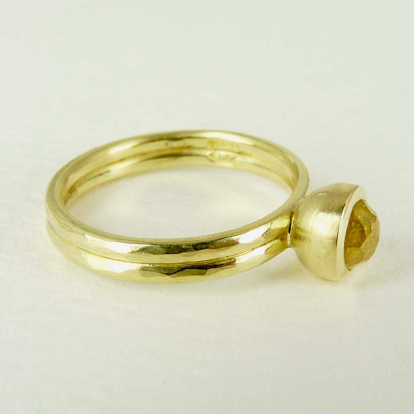 Sunshine Yellow Diamond Gold Ring