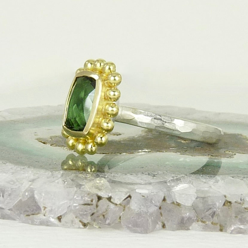 Green Tourmaline Courtesan Ring
