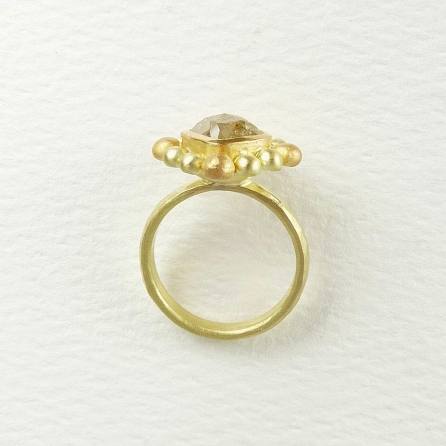 Yellow Diamond Courtesan Ring