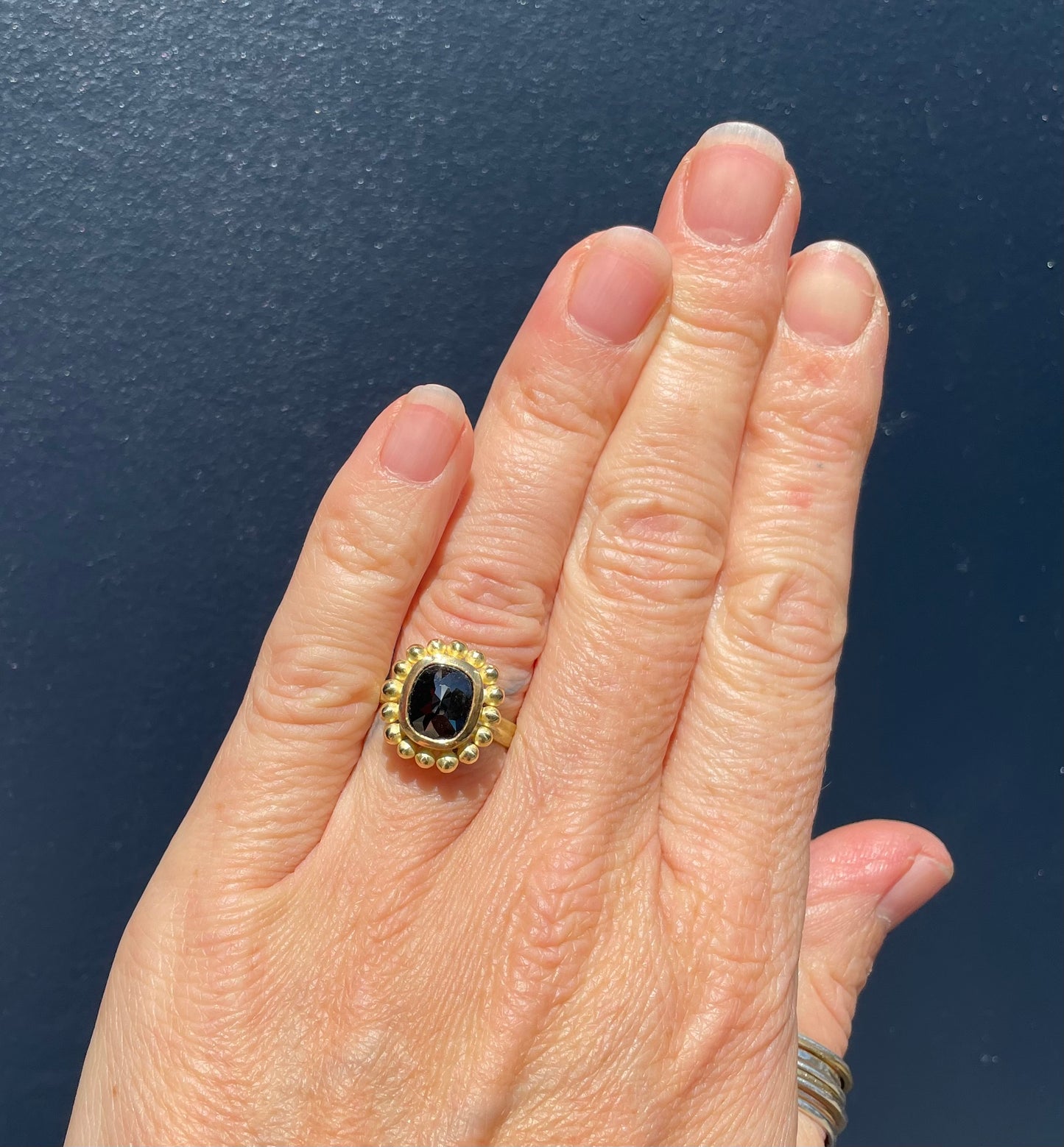 Black Diamond Courtesan Ring