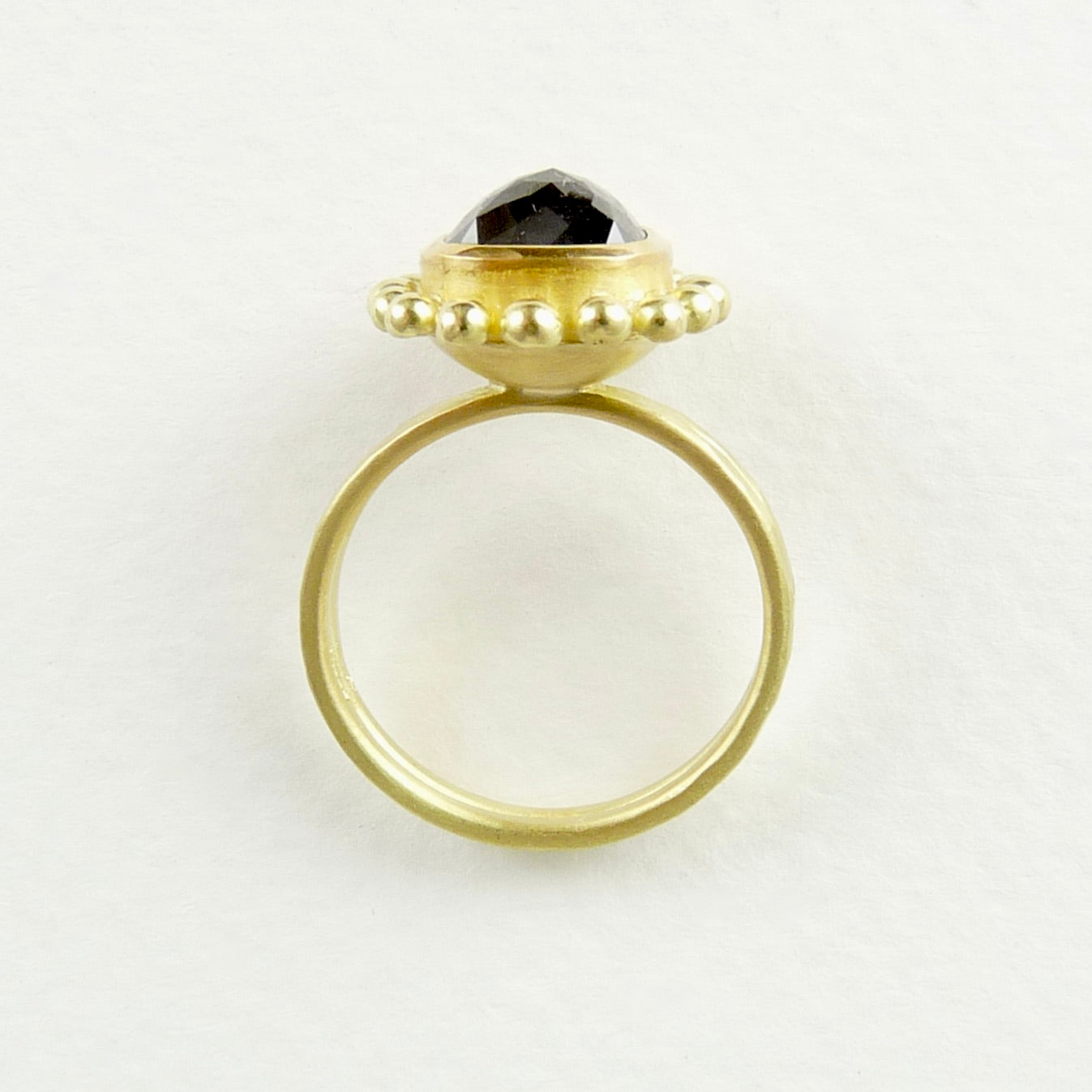 18ct 22ct gold black diamond ring