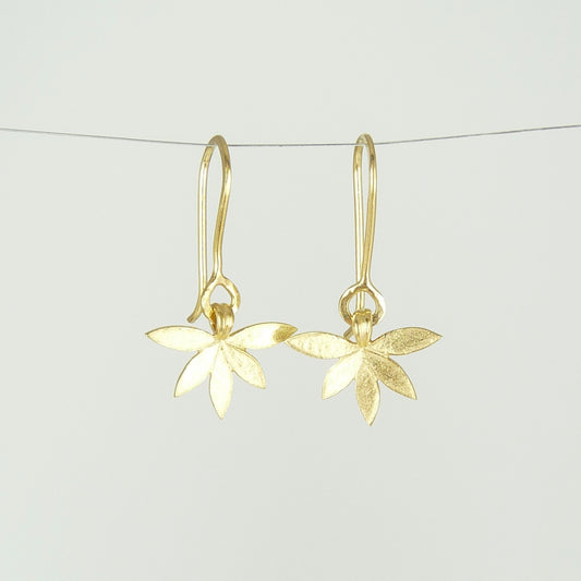 Small Lotus Flower Earrings