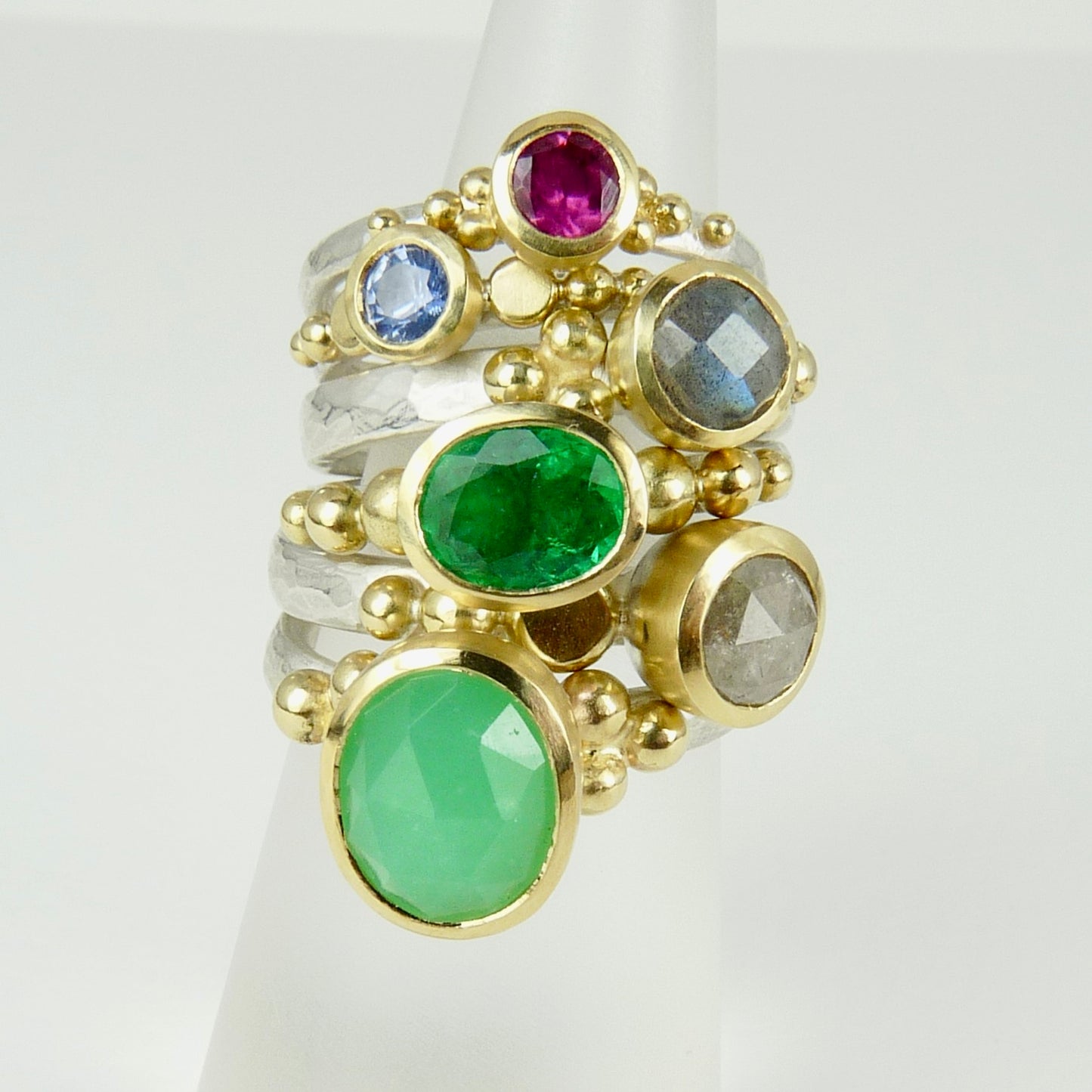 Emerald Granulation Ring