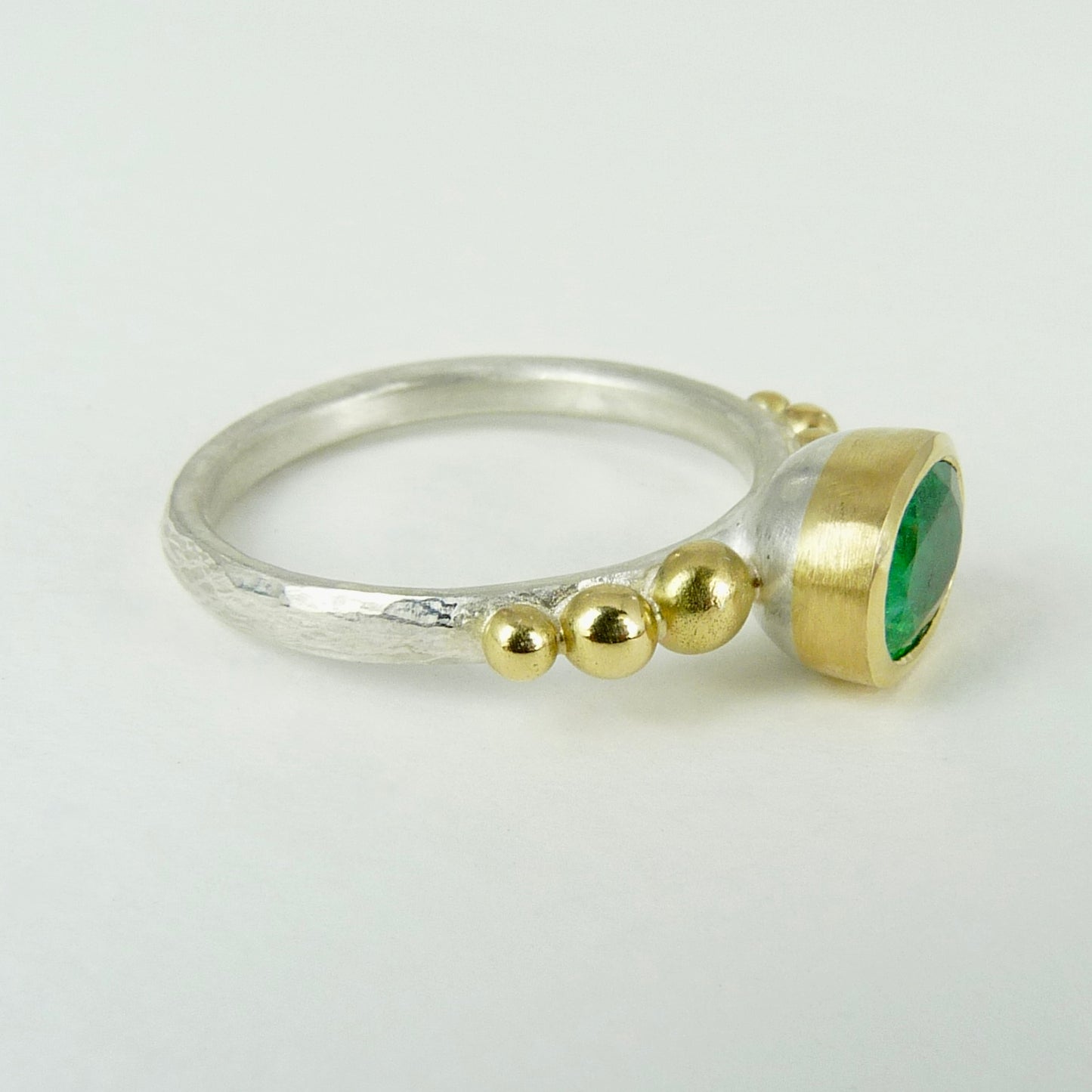 Emerald Granulation Ring