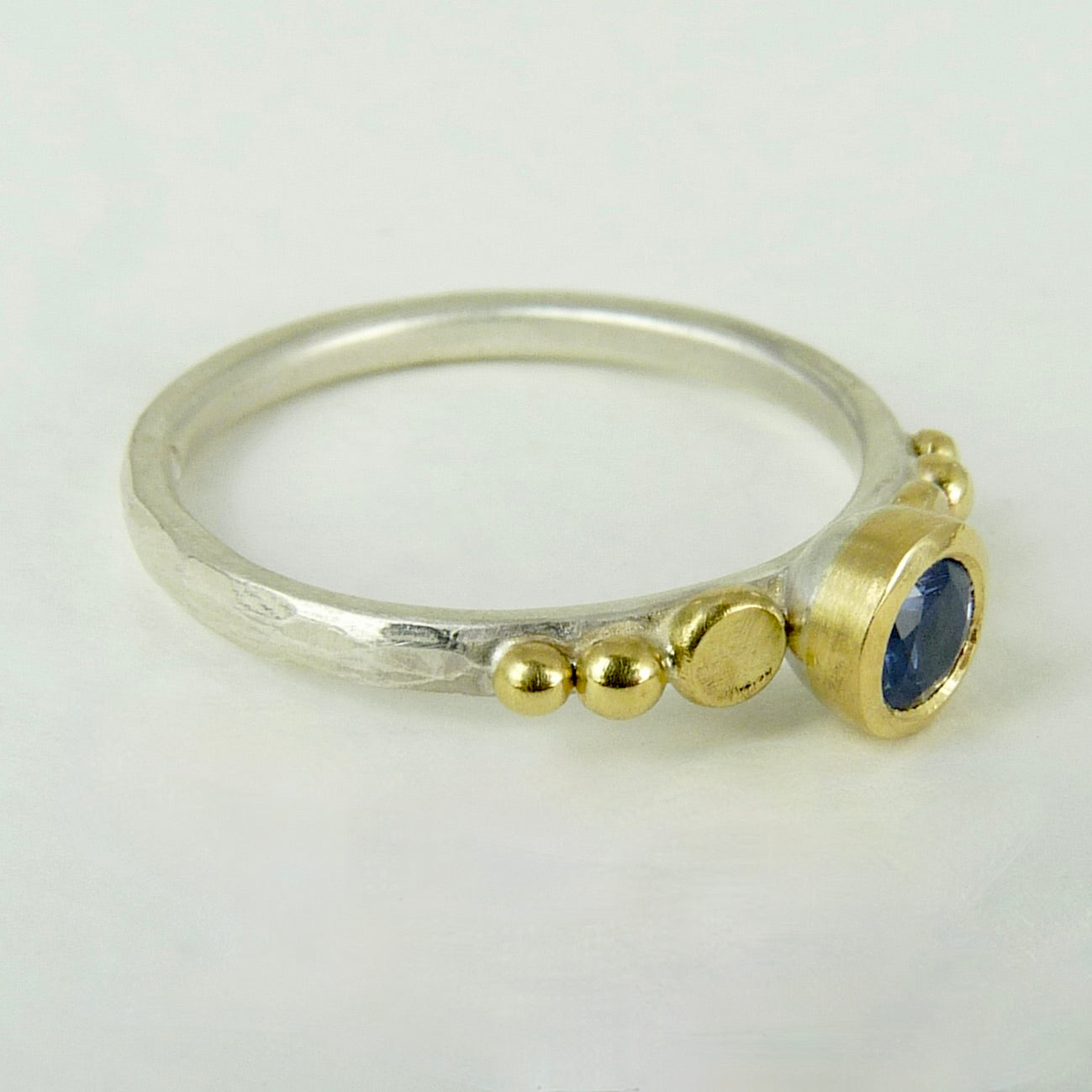Sapphire Granulation Ring