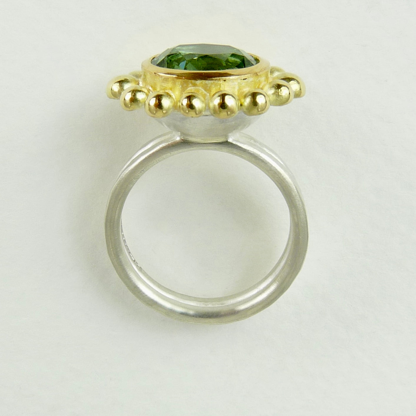 Green Tourmaline Courtesan Ring