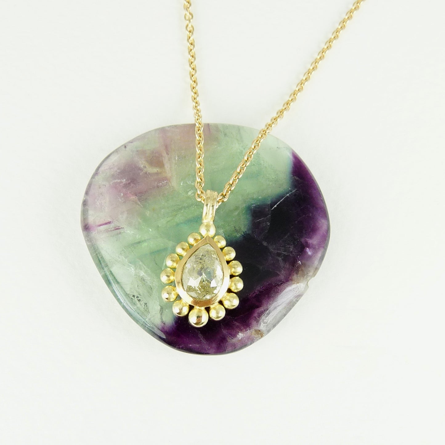 Yellow Diamond Courtesan Necklace