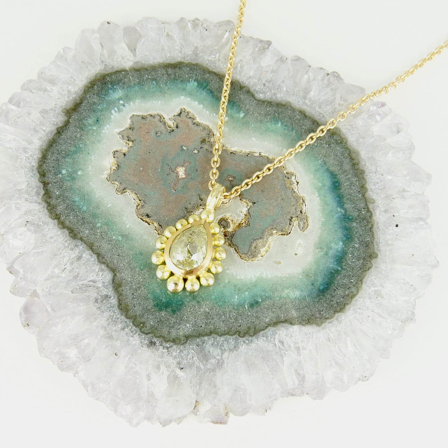 Yellow Diamond Courtesan Necklace