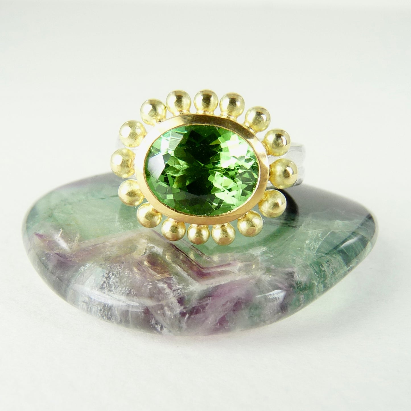 Green Tourmaline Courtesan Ring