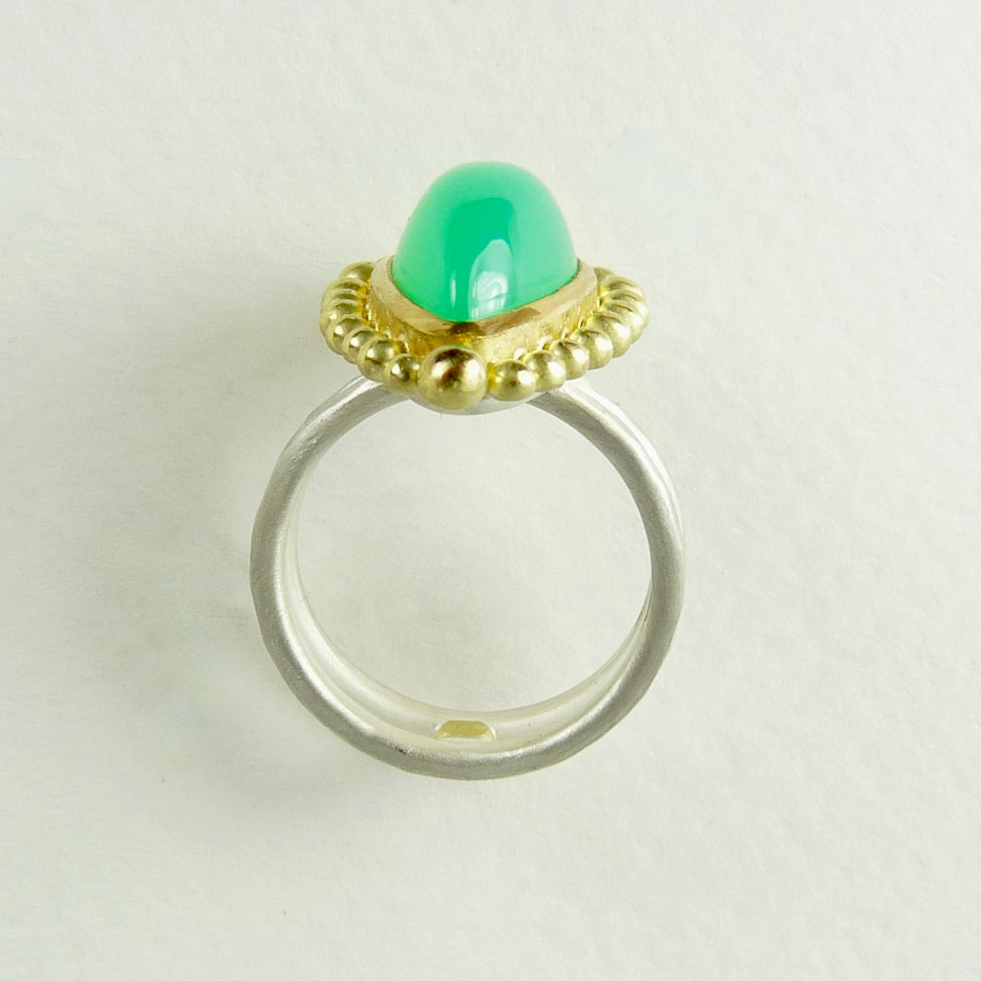 Chrysoprase Courtesan Ring