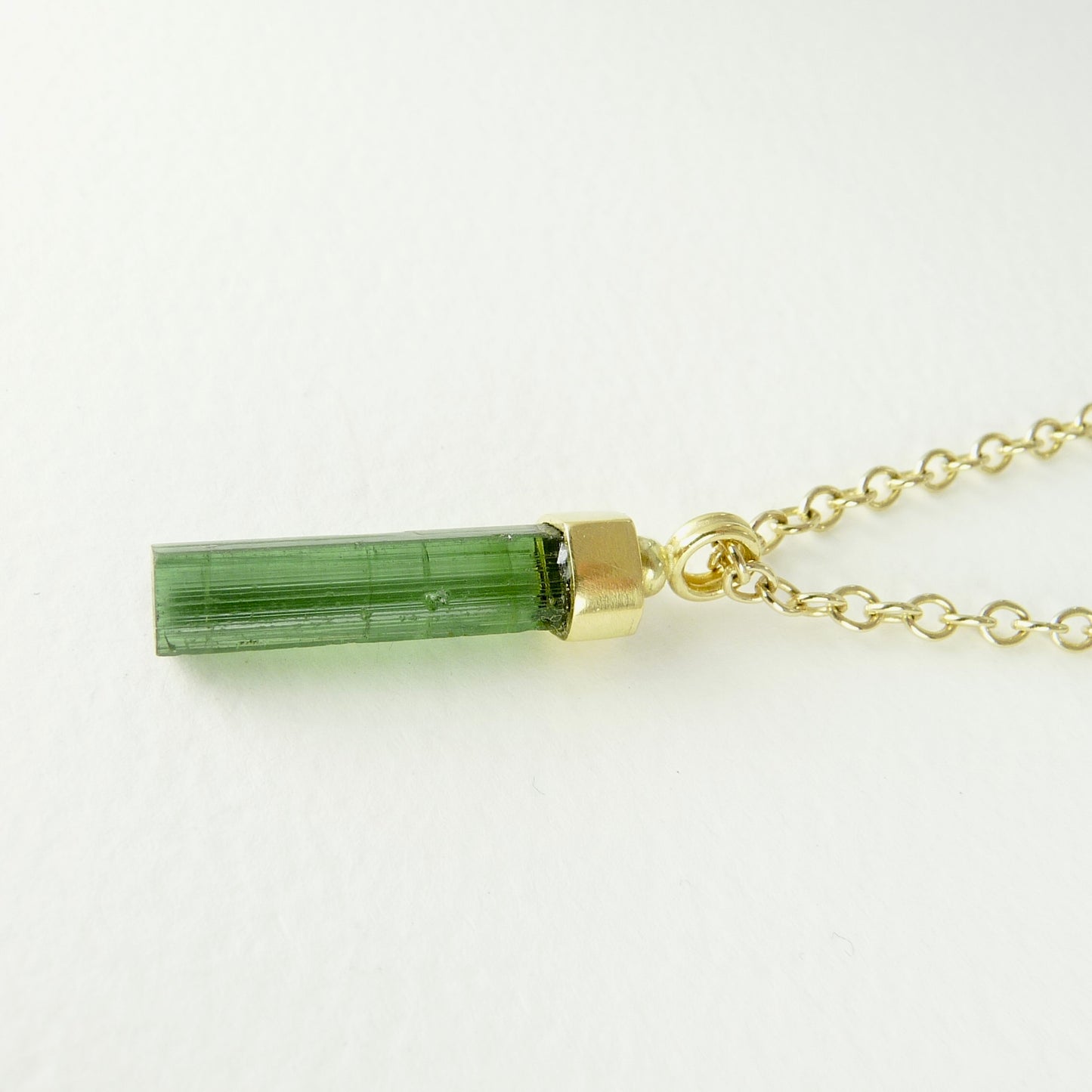 Large Tourmaline Wand set in 18ct gold