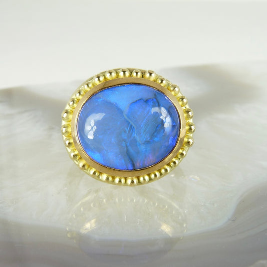 Black Opal Empress Ring