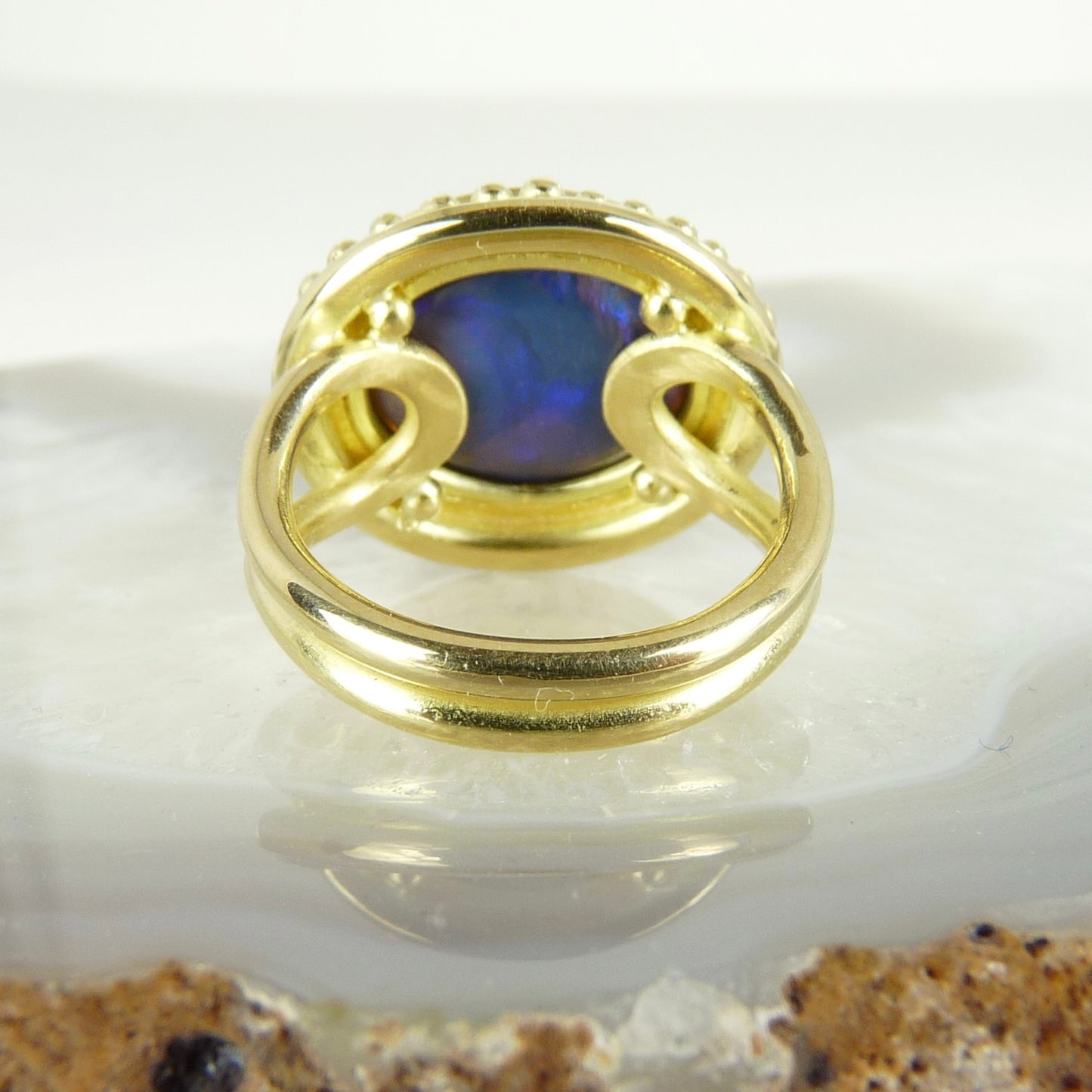 Black Opal Empress Ring