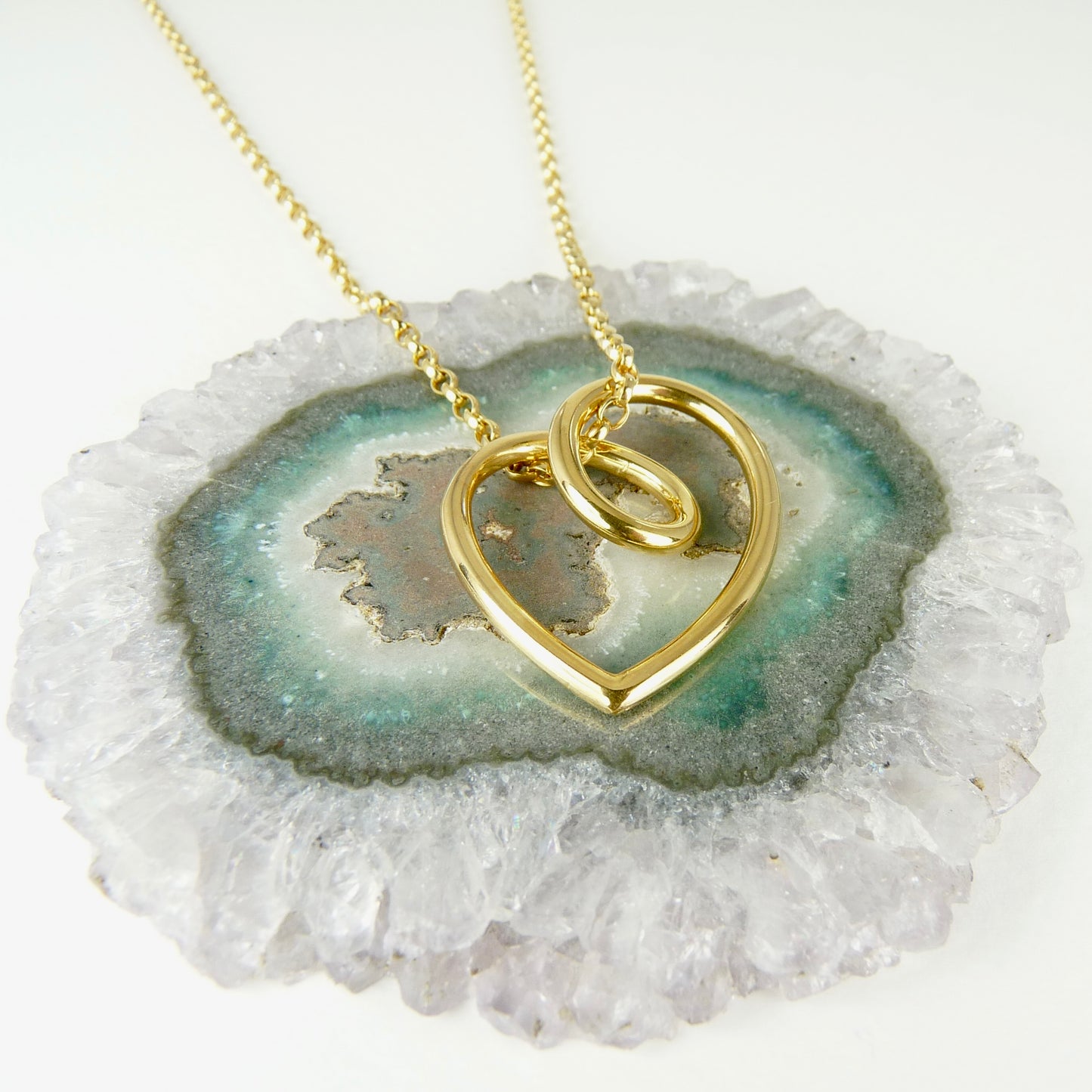 Chunky Loopy Love Heart Pendants