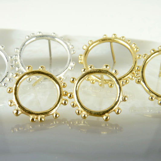Granulation Circle Studs