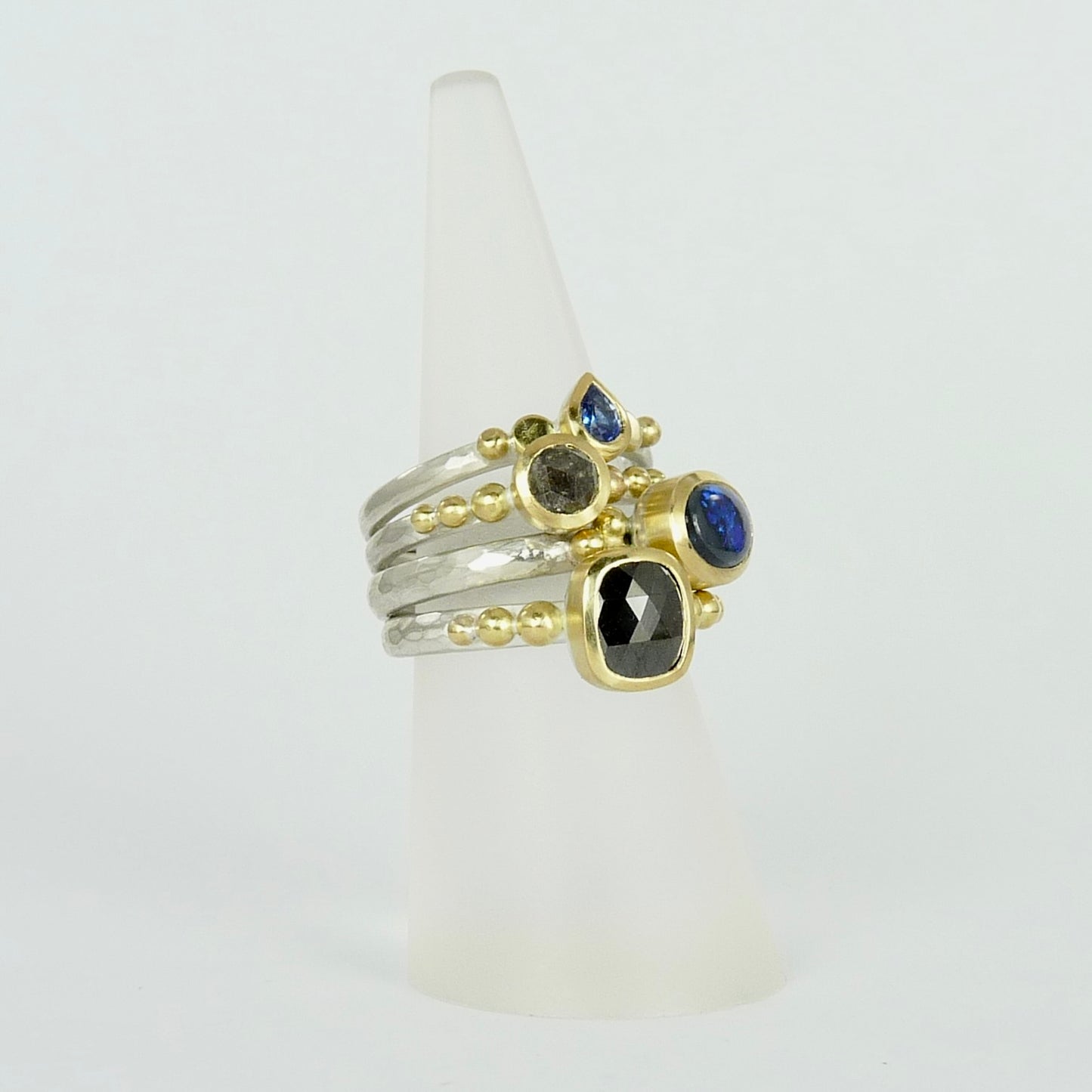 Black Diamond Granulation Ring