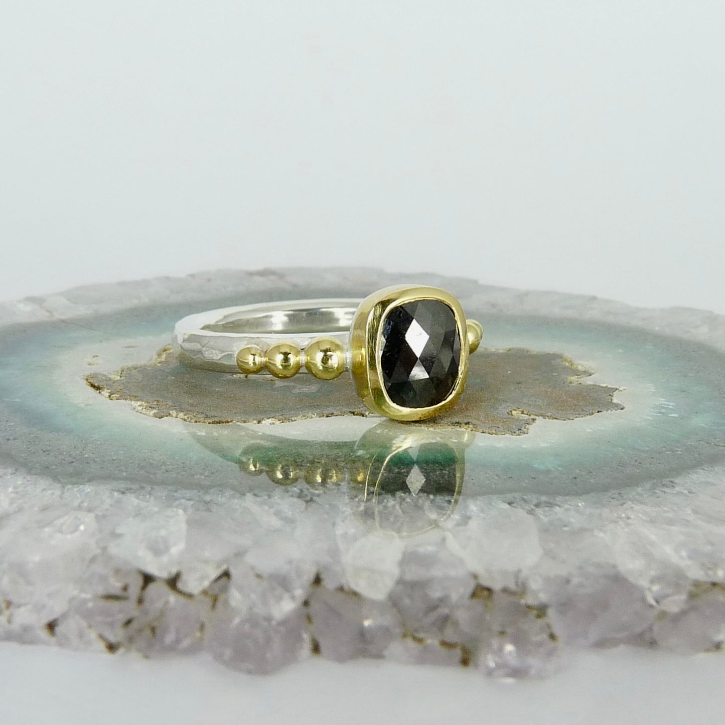Black Diamond Granulation Ring
