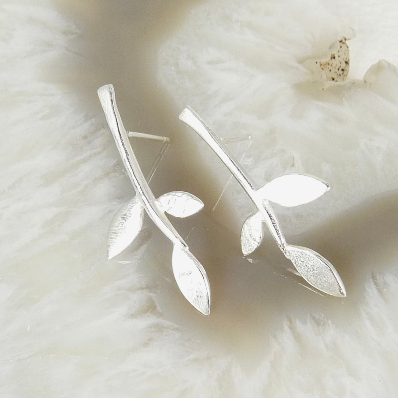 Lola Leaf Stud Earrings