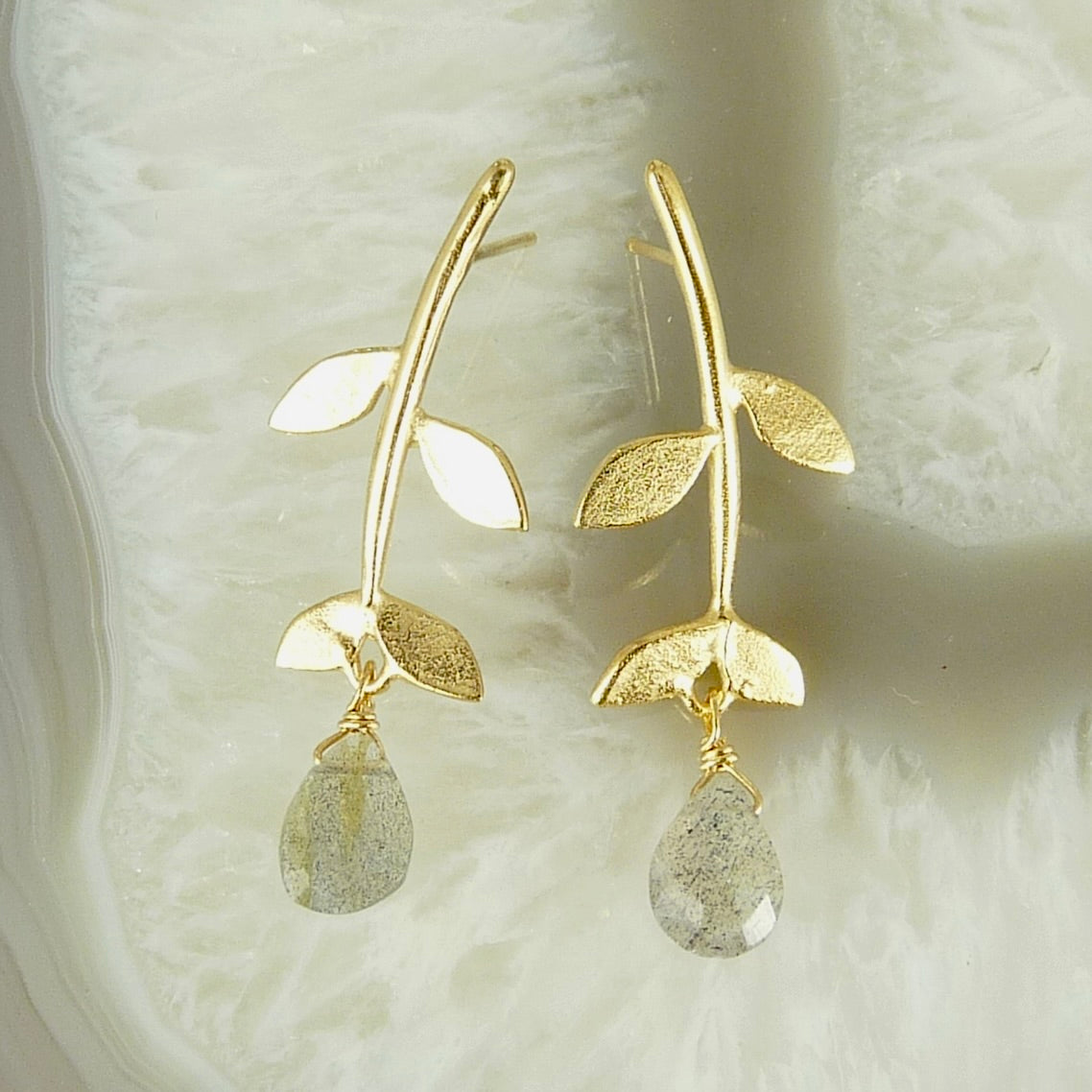 Tabby Leaf Earrings